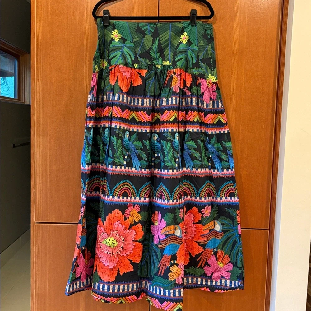 Farm Rio Floral Multicolor Maxi Skirt - Picture 4 of 5